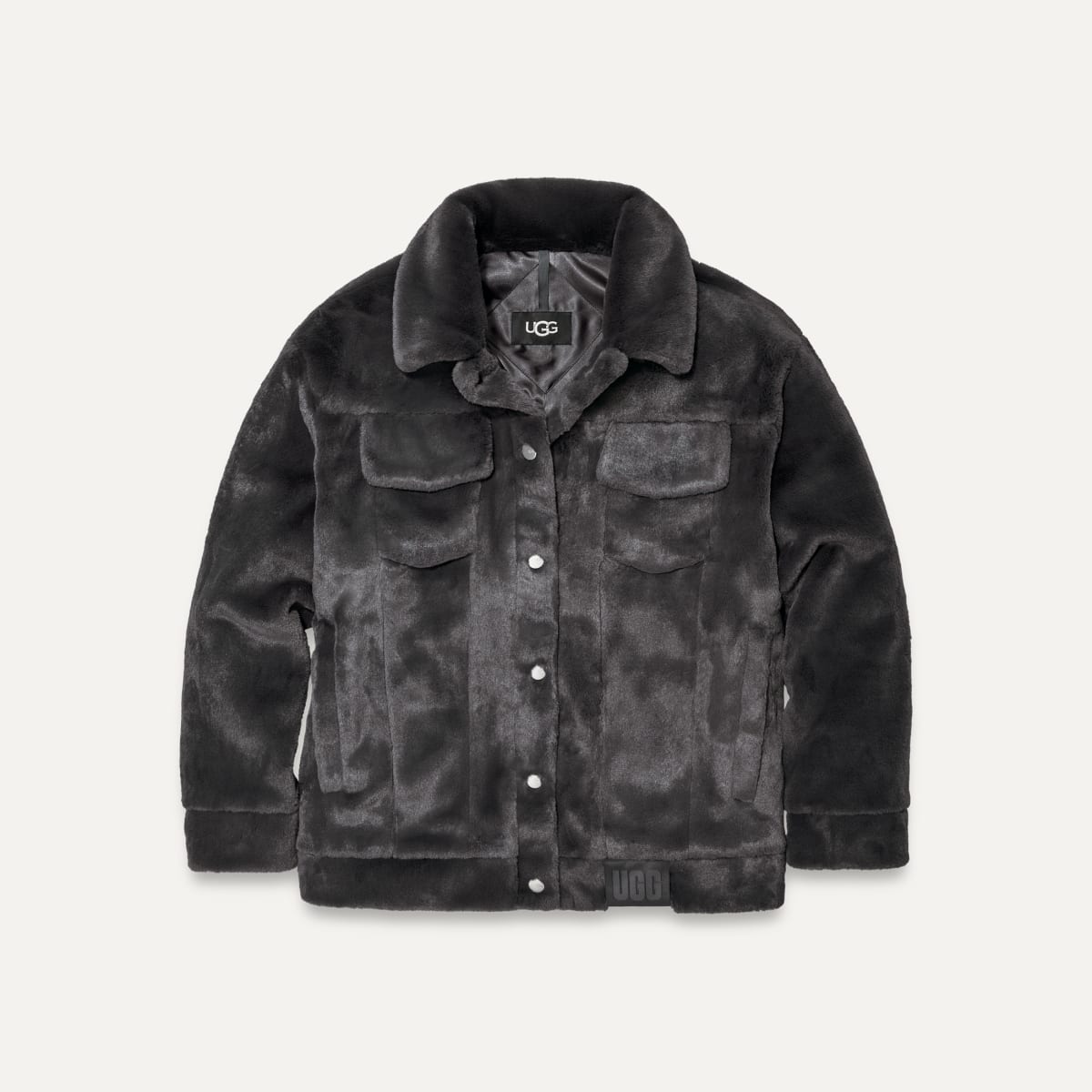 Fur trucker jacket online